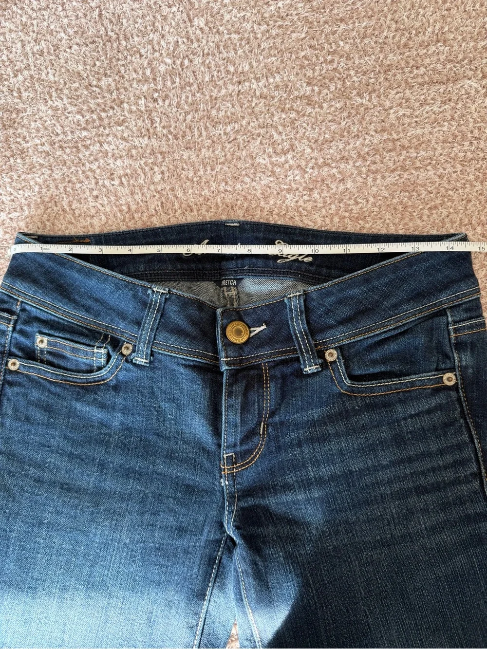 American Eagle Outfitters low rise dark wash Slim boot leg Jeans